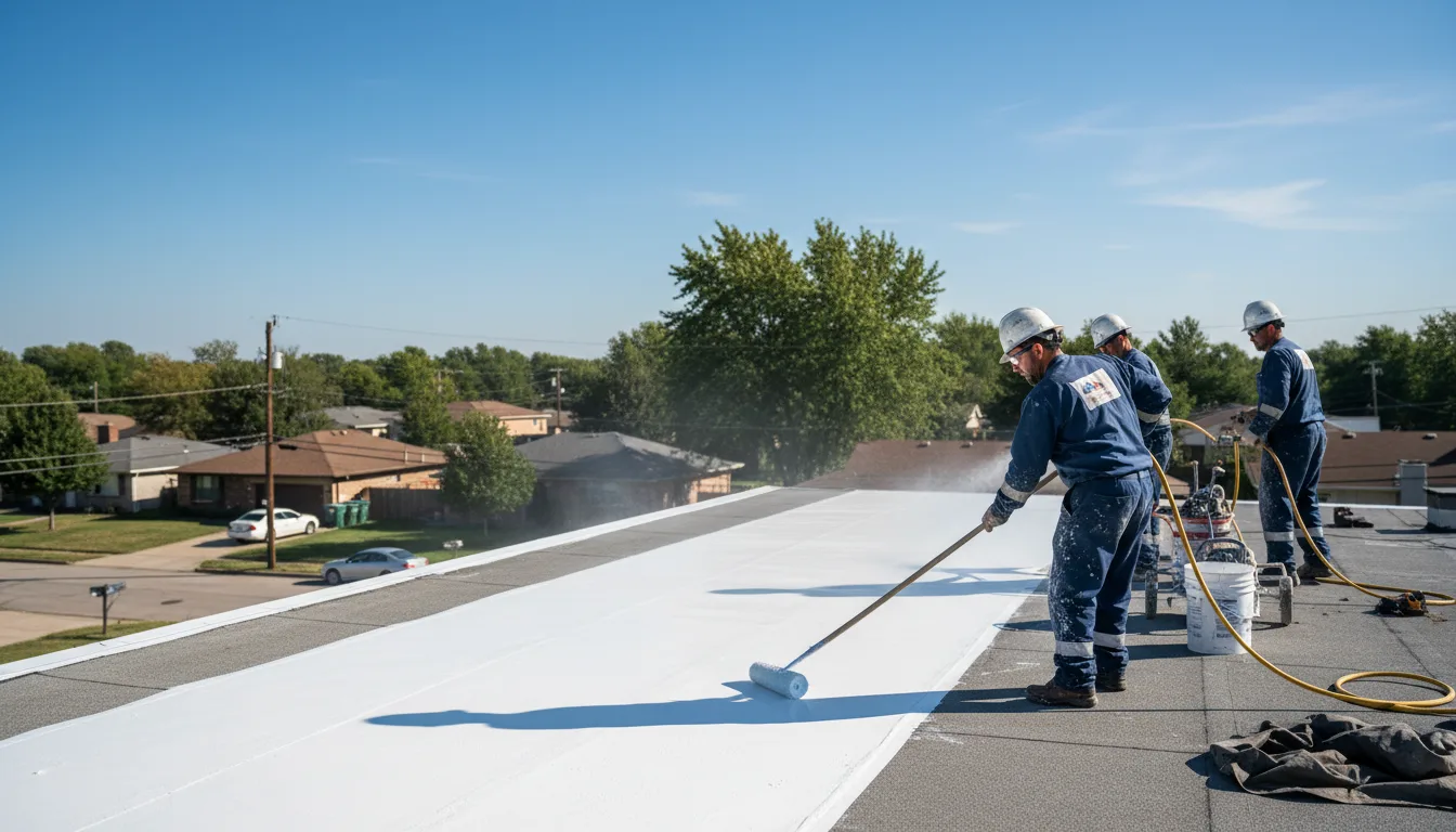 Commercial roof coating in Brodheadsville, PA near me